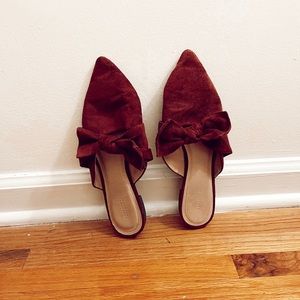 Forever 21 | Burgundy Mules | Size 7
